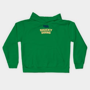 Shucky Darns Nebraska Corn Pun Kids Hoodie